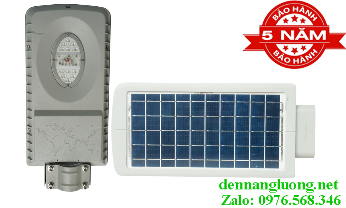 Đèn Đường Năng Lượng Mặt Trời Blue Carbon OLF1.0S 15W